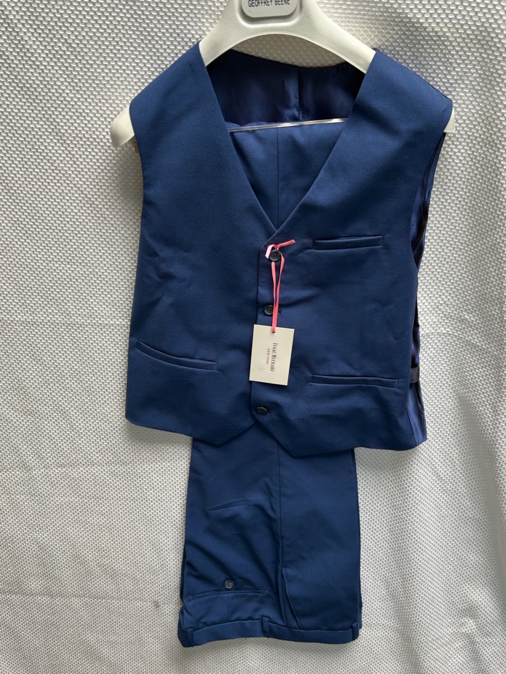 Isaac Mizrahi Boys Cobalt Blue Dress Vest and Pants Set. Size 16. NWT